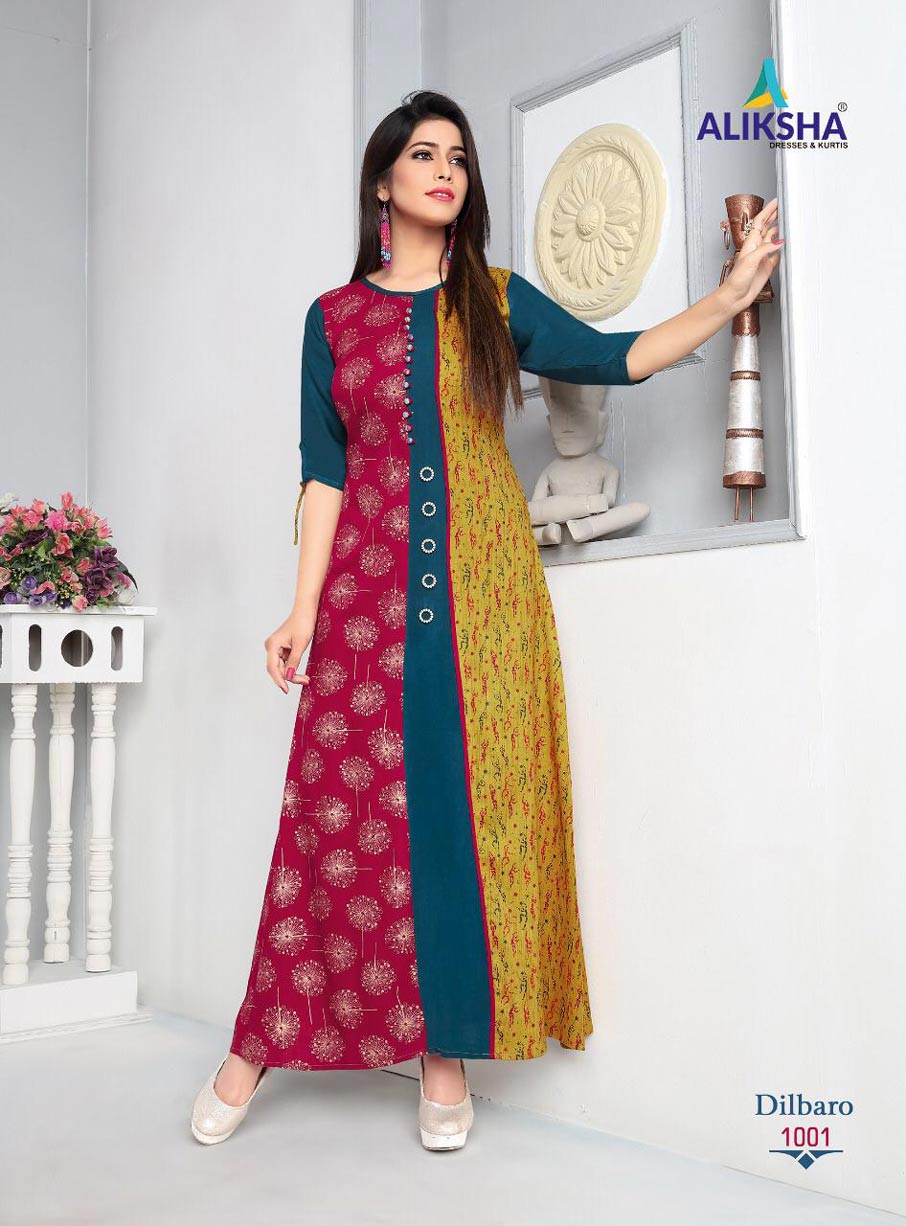 Dilbaro Vol-1 Aliksha Rayon Peek Anarkali Pattern Kurtis Dilbaro Vol-1 Aliksha Rayon Peek Anarkali Pattern Kurtis
